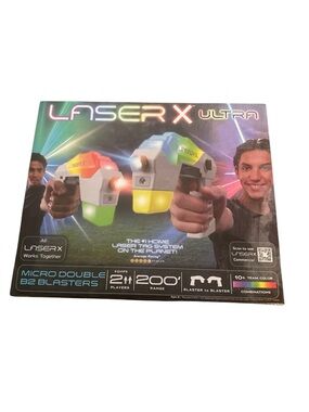 Laser X Ultra Micro Double B2 Blasters NEW Sealed Laser Tag Set